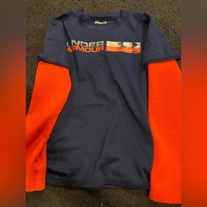 Blue and orange Under amour long sleeve shirt